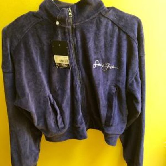 Sean John + Missguided Velour Jacket - Size 4 - Picture 2 of 3